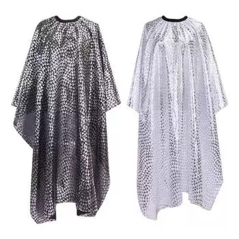 Взрослые Домашний Салон Водонепроницаемый Перо Парикмахерская Ткань Фартук Стрижка Халат Накидка чёрный