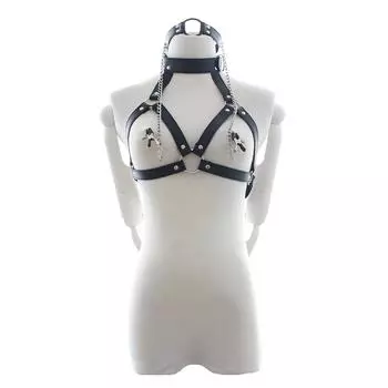 Взрослые игрушки: Leather & PU Underwear, Iron Chain, Nipple Clamps, Suspenders