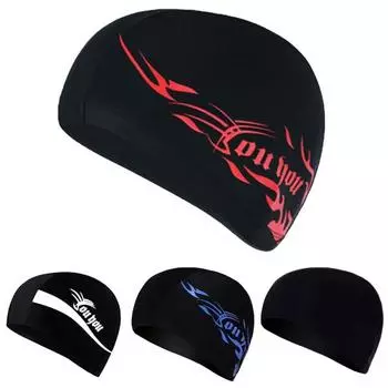 Взрослые мужчины женщины длинные волосы высокая эластичная спортивная купальная шапочка для плавания