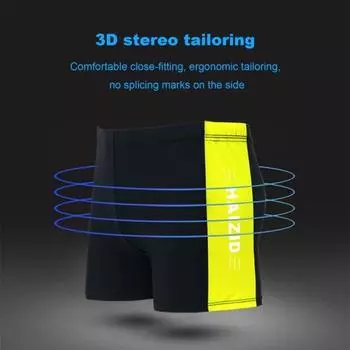 Взрослые мужские плавки со средней посадкой и эластичной резинкой на талии, лоскутные цветные водоотталкивающие купальники, быстросохнущие плавки, шорты для плавания XL озеро синий