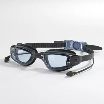 Взрослые очки для плавания с высоким разрешением, регулируемые для мужчин и женщин, с защитой от ультрафиолета, противотуманные и водонепроницаемые очки для плавания