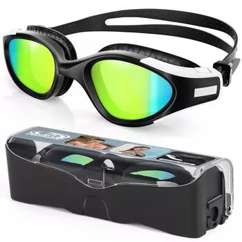 Взрослые очки для плавания с защитой от запотевания и ультрафиолета, мягкий силиконовый носовой мостик, не протекает, для мужчин и женщин, аксессуары для плавания