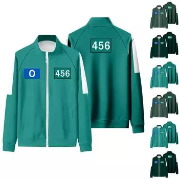 Взрослые Повседневные Модные Принты Длинные Рукава Молнии Толстовки Топ L