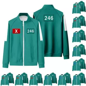 Взрослые Повседневные Модные Принты Длинные Рукава Молнии Толстовки Топ L чёрный