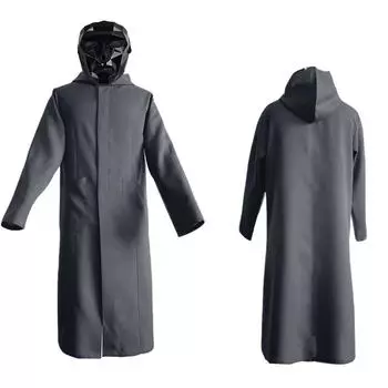 Взрослые Повседневные Модные Принты Длинные Рукава Молнии Толстовки Топ L чёрный