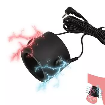 Взрослые сексуальные мужские силиконовые электрошоковые устройства для связывания мошонки, блокировка спермы, задержка стимуляции, набор для яичек, секс-игрушки, принадлежности Host