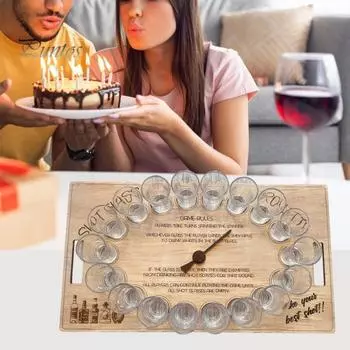 Взрослые Шот Рулетка Алкогольная Игра От 2 до 8 Игроков Интерактивная Деревянная Алкогольная Игра Настольная Семейная Вечеринка Девичник Мальчишник Вечеринка Игра Ночной Реквизит