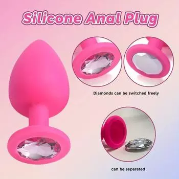 Взрослые силиконовые украшения анальный тренажер секс простата задний двор игрушка анальная пробка для женщин мужчины пара S