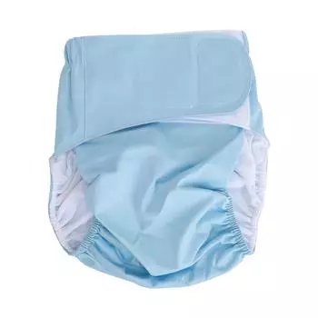 Взрослые тканевые подгузники нижнее белье с высокой впитываемостью многоразовые герметичные подгузники для защиты от недержания светло-синий