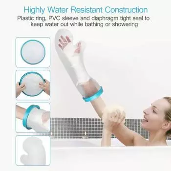Взрослые защитные повязки на руку для душа, водонепроницаемые, многоразовые, для хирургии, запястья, защиты от ран, водонепроницаемые, для ванны, для повязки на руку