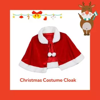 Взрослый/детский красный бархатный плащ, рождественский костюм, плащ для карнавала, рождественские принадлежности, зимний красный бархатный плащ, Санта-Клаус
