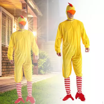 Взрослый костюм цыпленка милый реквизит мужской косплей для ролевой игры 120cmx59cmx57cm