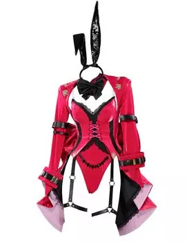 Взрослый кролик девушка кролик стиль фея дух униформа боди купальник косплей костюм открытая грудь сексуальный крутой милый моэ верх и низ комплект костюм комплект красный