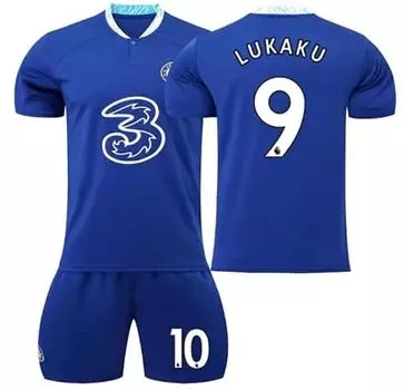 Взрослый Лукаку Ромелу комплект верхней и нижней формы Inter Home Jersey номер 9 реплика бельгийской формы Tokix оригинальная детская (М, Интер) синий