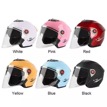 Взрослый мотоциклетный шлем для круглогодичного использования, открытый мотоциклетный шлем с солнцезащитным козырьком, открытый мотоциклетный шлем для взрослых мужчин и женщин жёлтый