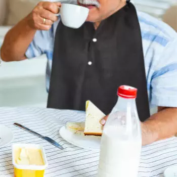 Взрослый нагрудник шарф, моющийся водонепроницаемый для еды пожилых людей, подарок отцу для столовой для пожилых людей