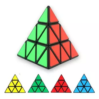 Взрослый стиль Navi Magic Tower Magic Cube Треугольный куб 3x3x3 Куб для соревнований 3D-головоломка Игрушка-головоломка Развивающая игрушка Тренировка мозга Magician Smooth