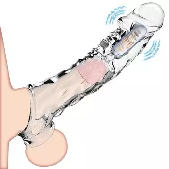 Взрослый удлинитель пениса Увеличение многоразового использования Прозрачный презерватив Задержка эякуляции Мужские пары Секс-игрушки