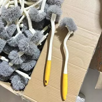 Взрыв интернет-знаменитости Японская удлиненная новая щетка для чистки туалета без мертвых зон Щетка для чистки туалета Чистка ванной комнаты Оригинал