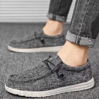 Взрыв внешней торговли большой размер 48 мокасины мужские парусиновые повседневные туфли с одной педалью для вождения ленивые туфли пятно 40 синий