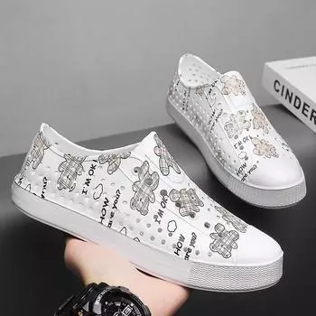 Взрывная летняя новая пара пляжной обуви мужские дышащие сандалии повседневная обувь с отверстиями для отдыха на открытом воздухе для мужчин 36