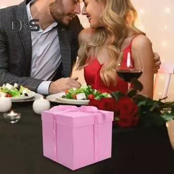 Взрывная подарочная коробка, предварительно собранный фотоальбом, всплывающая любовная коробка, самодельная скрапбукинговая фото-дисплейная коробка для дня рождения, годовщины, свадьбы, вечеринки по случаю дня рождения чёрный