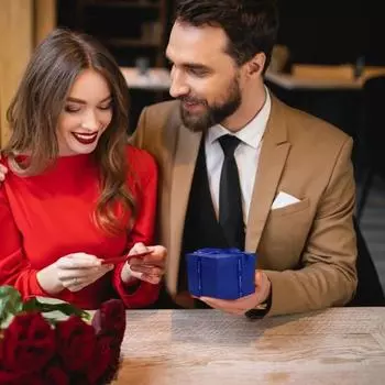 Взрывная подарочная коробка, предварительно собранный фотоальбом, всплывающая любовная коробка, сделай сам, скрапбукинг красный