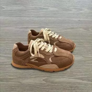 Взрывная ретро обувь женская осенняя новая универсальная дышащая повседневная обувь на платформе с плоскими каблуками 35