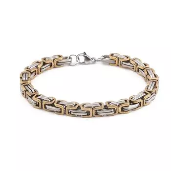 Взрывной мужской браслет-цепочка из нержавеющей стали в византийском стиле ожерелья 23cm