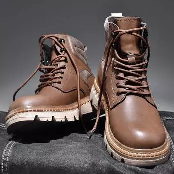 Взрывные кожаные ботинки Martin в стиле ретро, мужские весенне-осенние ботинки 38
