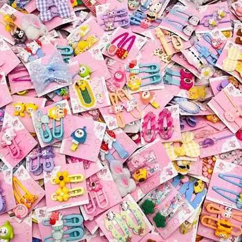 Взрывоопасная случайная милая заколка для волос из смолы с рисунком в индивидуальной упаковке Random (1PCS)