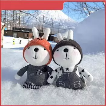 Взрывоопасная версия Q Mi Rabbit брелок Mi Rabbit кулон плюшевая игрушка милый кролик кулон рюкзак Рождественский подарок Праздничные поздравления