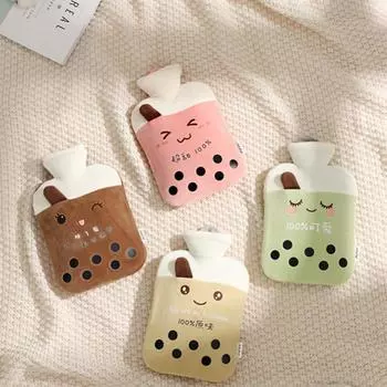 Взрывозащищенная грелка для рук, теплая сумка для воды, милая плюшевая теплая сумка для впрыска воды S хаки