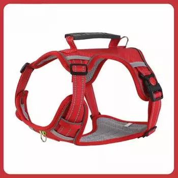 Взрывозащищенный поводок-жилет для собаки Собака среднего размера Французский бульдог Корги Регулируемый нагрудный ремень Собачий поводок Собачья цепь XS