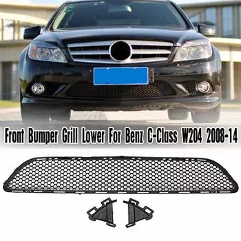 W204 Передний бампер Нижняя решетка решетки для Mercedes Для Benz C-Class для AMG W204 2008-2014 Передние нижние гоночные решетки Сетчатая решетка United States