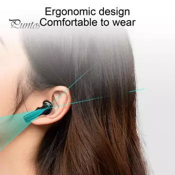 W20 беспроводные наушники шумоподавление Bluetooth-совместимые 5.0 стерео спортивные мини-наушники-вкладыши для мобильного телефона чёрный