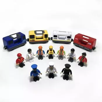 W2 Rlectric Car Harmonious Train Compartment Магнитная связь Совместимая деревянная дорожка Совместима со всеми Тип 1:64 белый