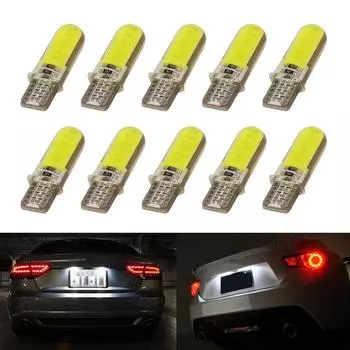 W5W LED 12SMD Автомобильный светильник для салона COB Лампочка клиновидная парковочная лампа Белый сигнальный фонарь Автомобильные фары Доступ к автомобилям 6500K&as shown белый