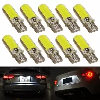 W5W LED 12SMD Автомобильный светильник для салона COB Лампочка клиновидная парковочная лампа Белый сигнальный фонарь Автомобильные фары Доступ к автомобилям 6500K&as shown белый