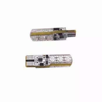 W5W силиконовый RGB 5050 6SMD светодиодный боковой клиновидный световой купол лампа для чтения вспышка декоративные огни дистанционное управление для автомобиля мотоцикла
