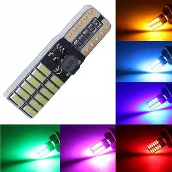 W5W T10 24SMD 4014 Светодиодный фонарь освещения номерного знака автомобиля Габаритный парковочный фонарь