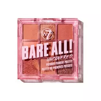 W7 Bare All Palette, 8.1 г коричневый/ярко-розовый