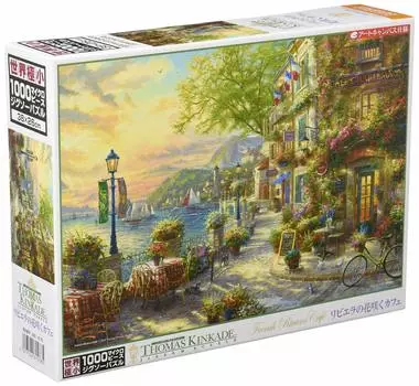 в 1000 элементах пазла Riviera Flower Blooming Cafe Micro Piece x [Сделано в Японии] (26 38см)