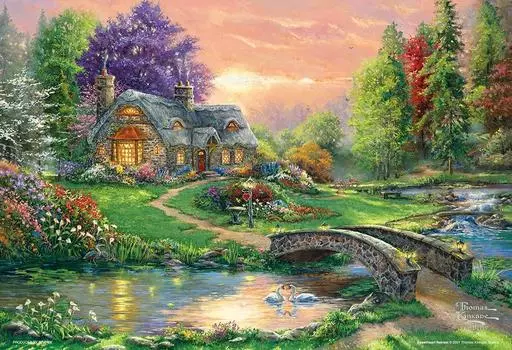 в 1000 микроэлементов пазла Beverly Cottage Weaving Happiness x [Сделано в Японии] (26 38см) М81-635