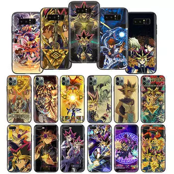 W-22 Duel Monsters Soft Black Case for iPhone 11 12 13 14 15 6 7 8 X XS Pro Max XR Samsung S21 S22 S23 S24 FE Ultra S8 Plus