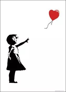 в 600 элементах пазла Beverly Balloon Girl x Black and White [Сделано в Японии] (38 53см) 66-197