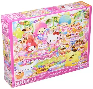 в 600 элементах пазла Beverly Happy Sweets Party x Pink [Сделано в Японии] (38 53см) 66-175 розовый