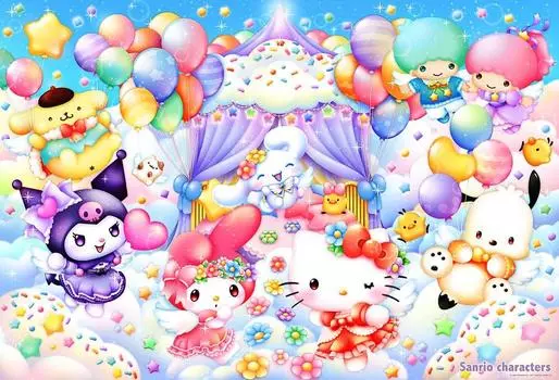 в Беверли 1000 элементов пазла Sanrio Персонажи Angel Party x [Сделано в Японии] (49 72см) 1000-077