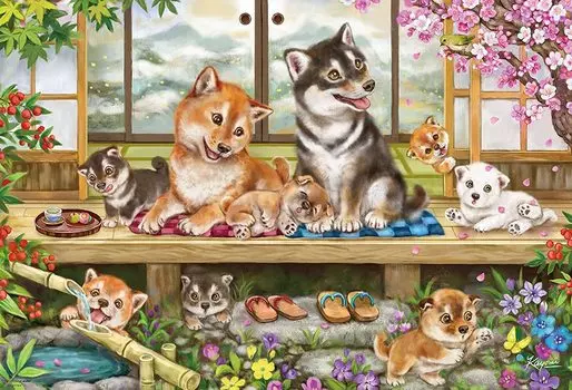 в Беверли 1000 деталей пазла Edge Time x Brown [Сделано в Японии] Shiba s (49 72см) 31-525 коричневый