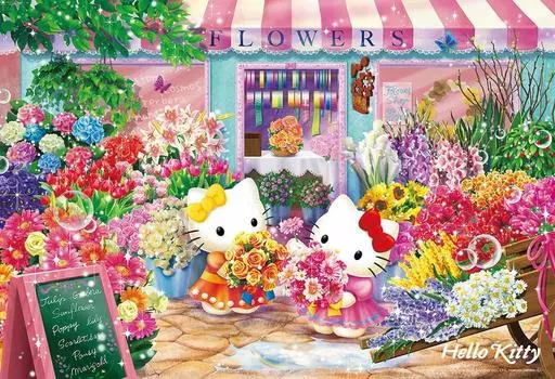 в Беверли 300 деталей пазла Hello Flower Shop x [Сделано в Японии] Kitty s (26 38) 300-145